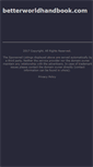Mobile Screenshot of betterworldhandbook.com